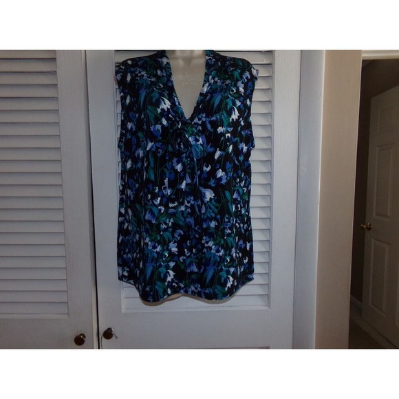 Tops - Karl Lagerfeld Paris knit tie v neck top L Excellent Loose fit Vintage